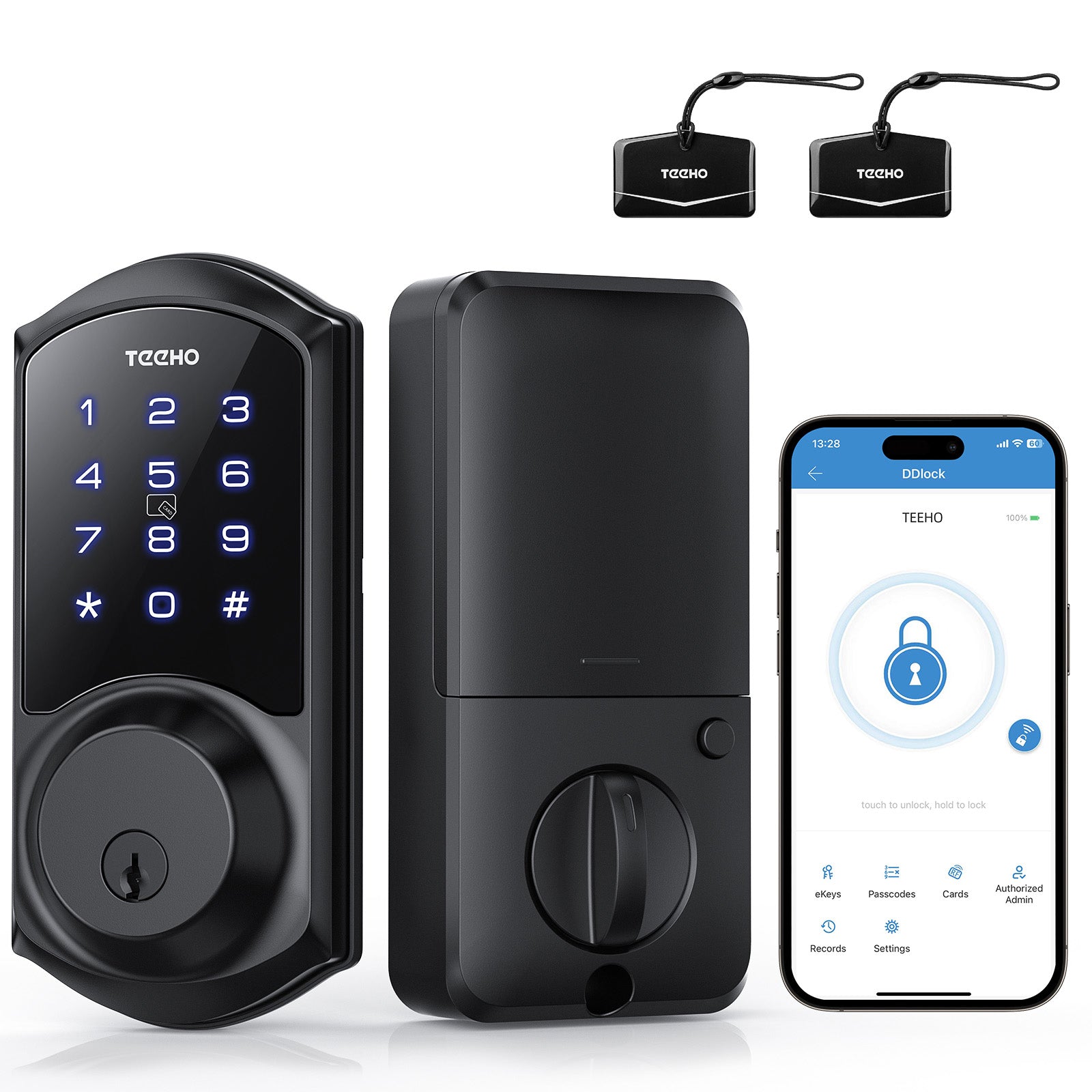 TEEHO TE006 Smart Door Lock - Keyless Entry Door Lock with Keypads