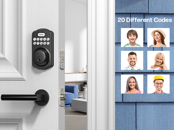 (Use promo code to save $9)TEEHO TK001 Keypad Deadbolt