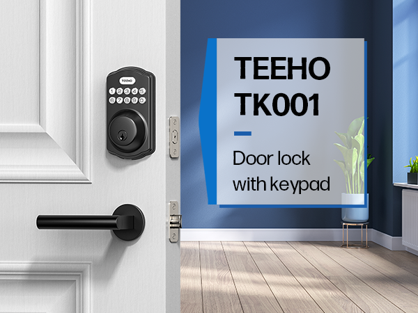 (Use promo code to save $9)TEEHO TK001 Keypad Deadbolt