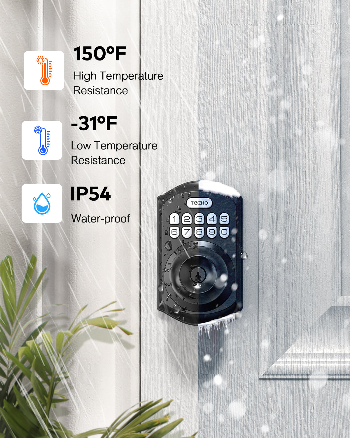 (Use promo code to save $40)TEEHO TE003 Keyless Entry Door Locks with Keypads