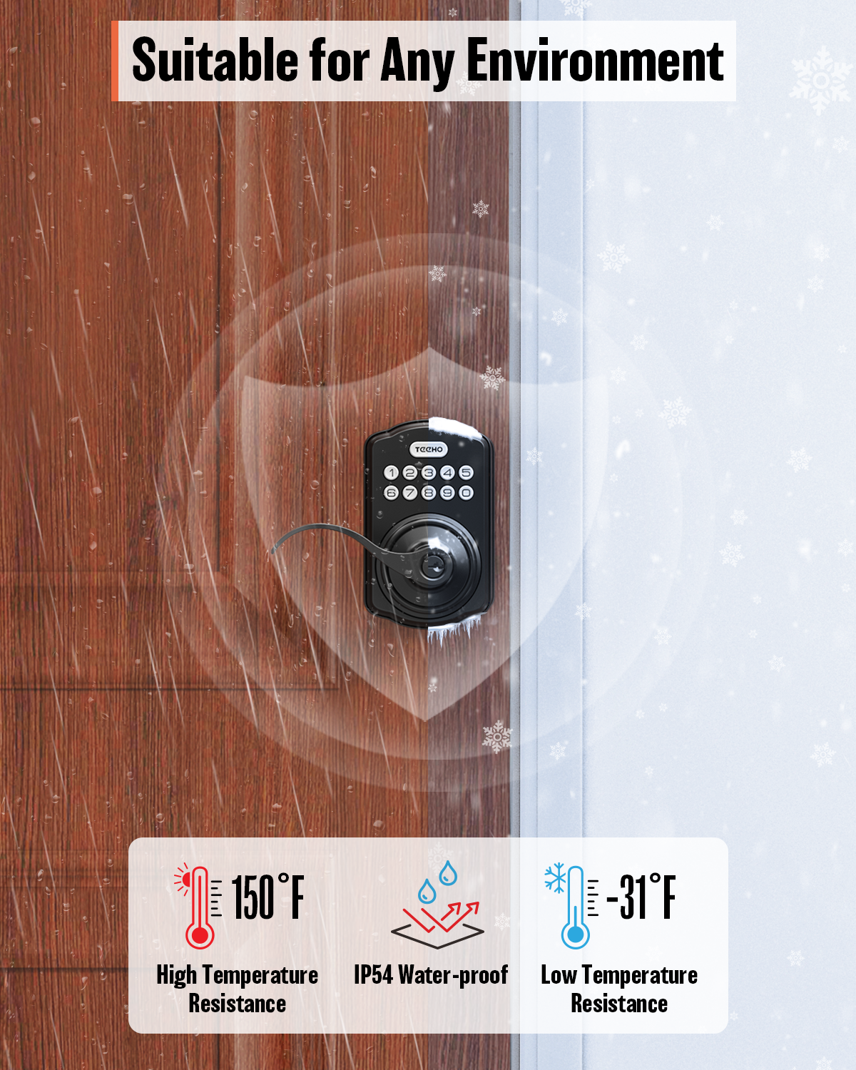 TEEHO TK004 Keypad Deadbolt Set