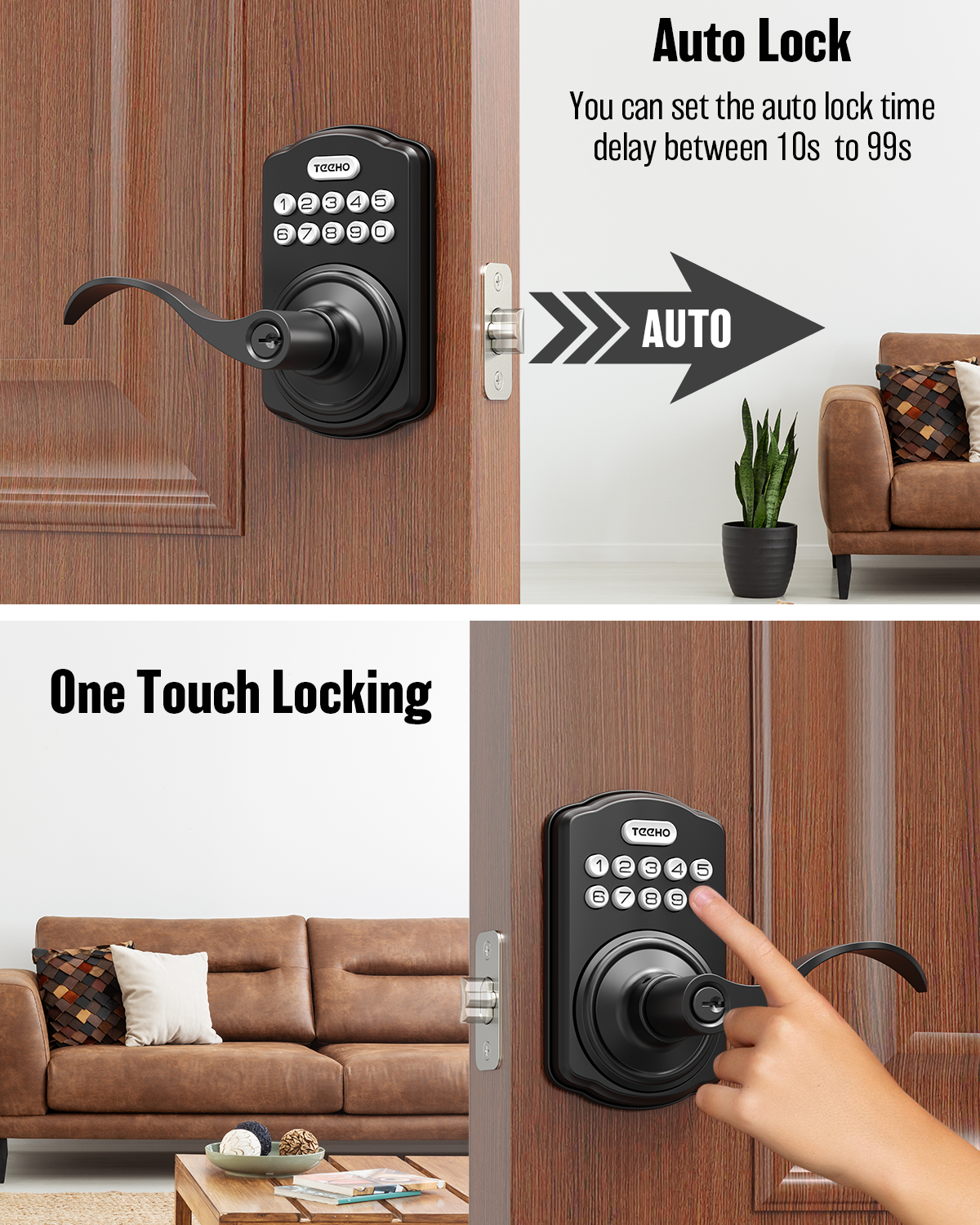 TEEHO TK004 Keypad Deadbolt Set