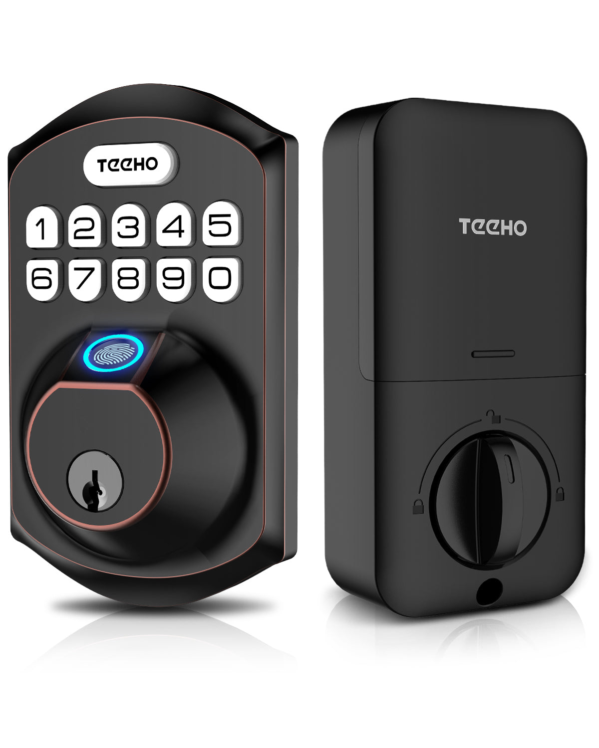 TEEHO TE002 Keypad Deadbolt with Fingerprint