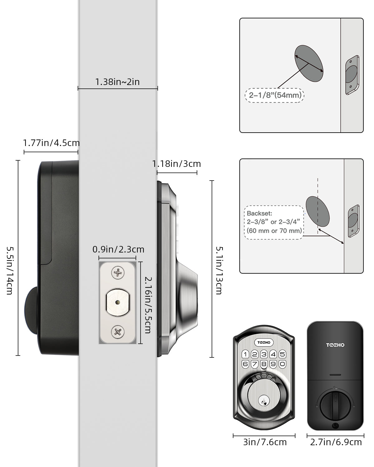 TEEHO TE001 Keypad Deadbolt