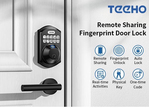 TEEHO TE002H Fingerprint Keyless Entry Door Lock - Front Door Lock