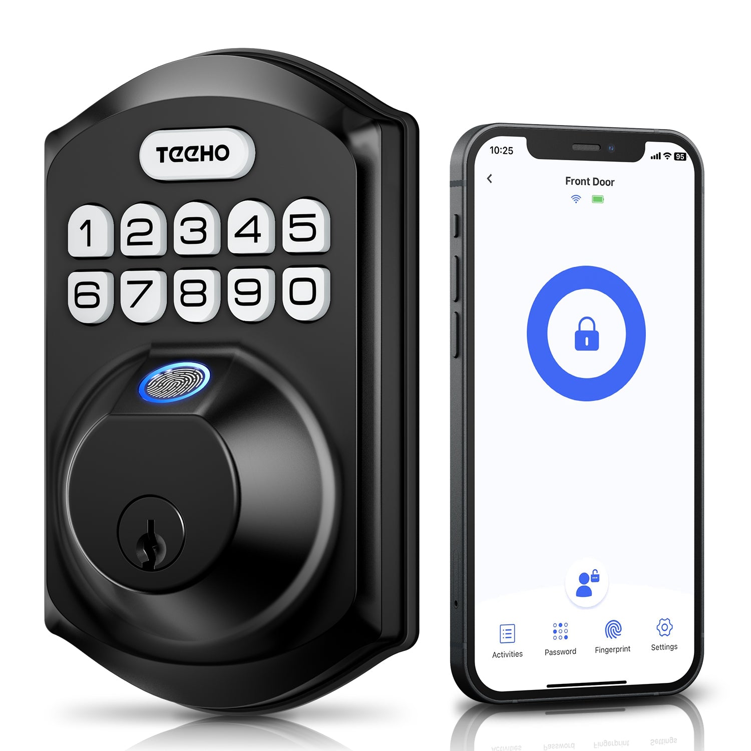 TEEHO TE002H Fingerprint Keyless Entry Door Lock - Front Door Lock