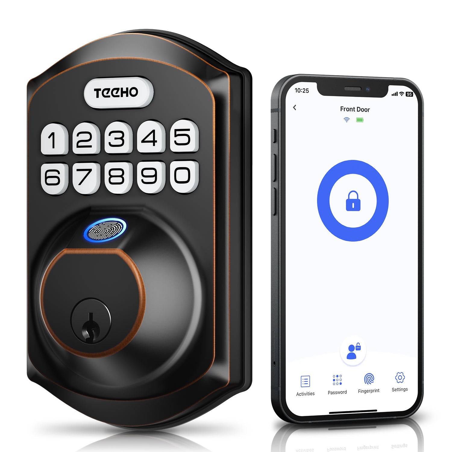 TEEHO TE002W Smart Lock Fingerprint Door Lock