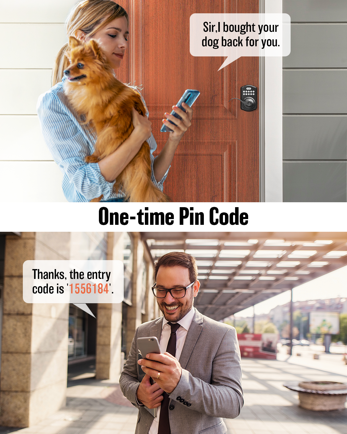TEEHO TK004 Keypad Deadbolt Set